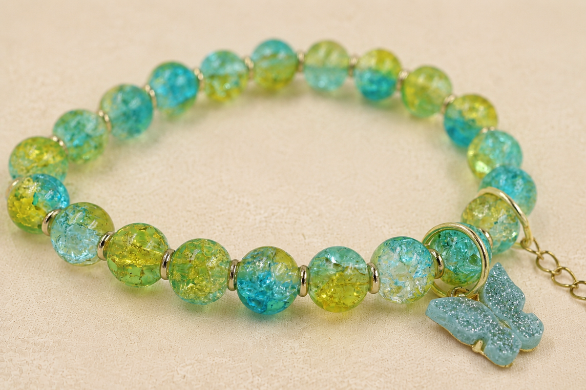 Butterfly Crackle Bracelet