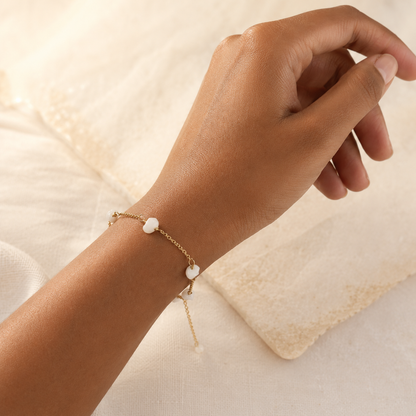 Moonstone Pebble Bracelet