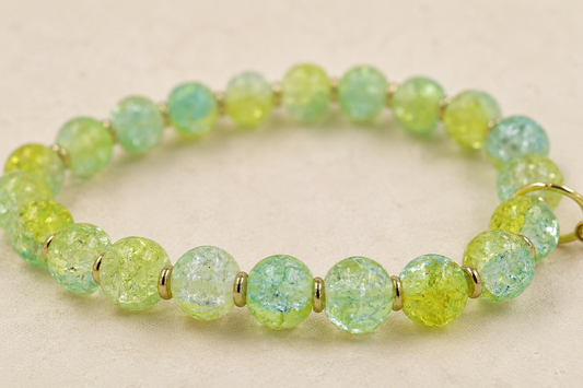 Honeydew Crackle Bracelet