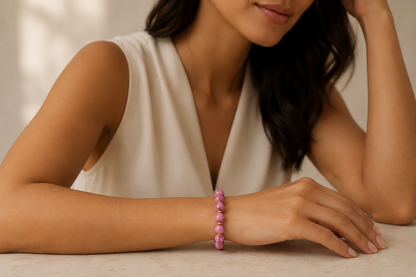 Pink Howlite Bracelet