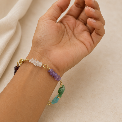 7 Chakra Cascade Bracelet