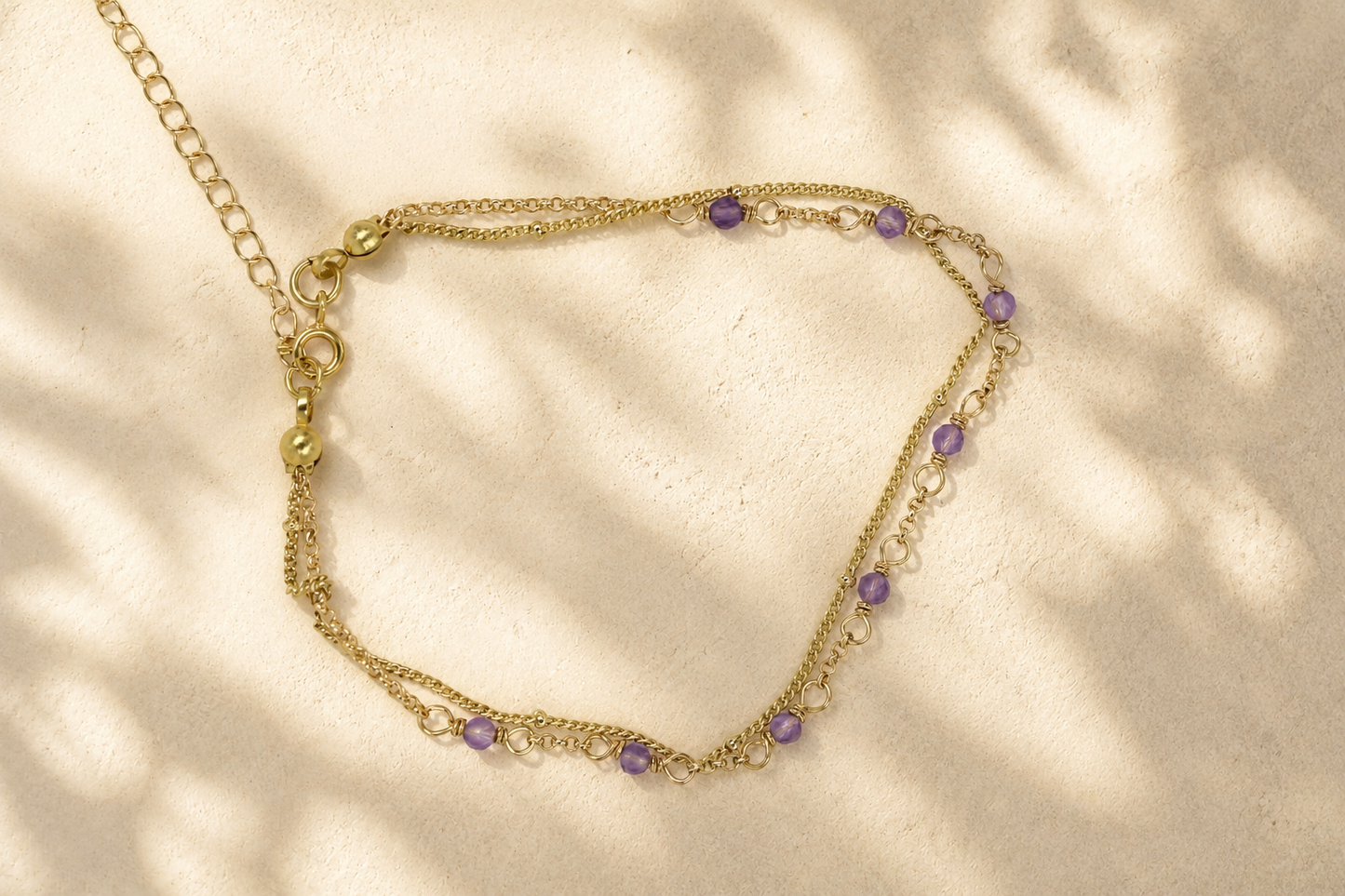 Amethyst Duet Bracelet