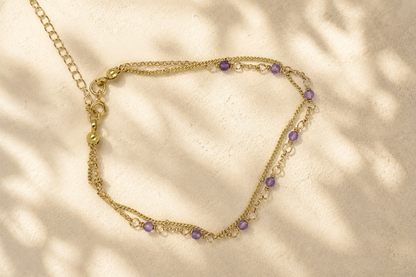 Amethyst Duet Bracelet