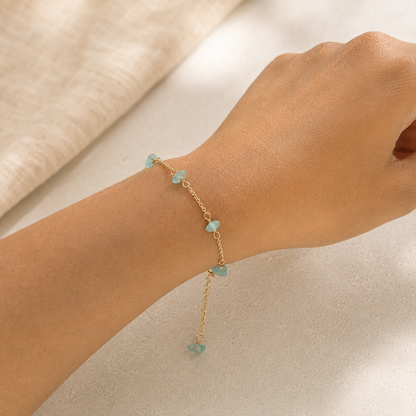 Apatite Pebble Bracelet