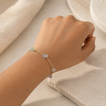 Fluorite Pebble Bracelet