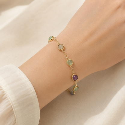 Fluorite Orb Bracelet