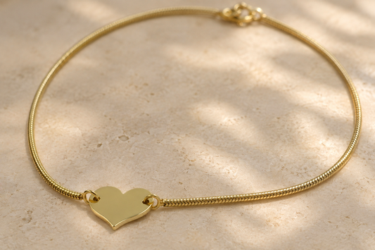 Heart Charm Anklet
