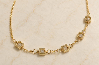 Clear Quartz Petite Drop Bracelet