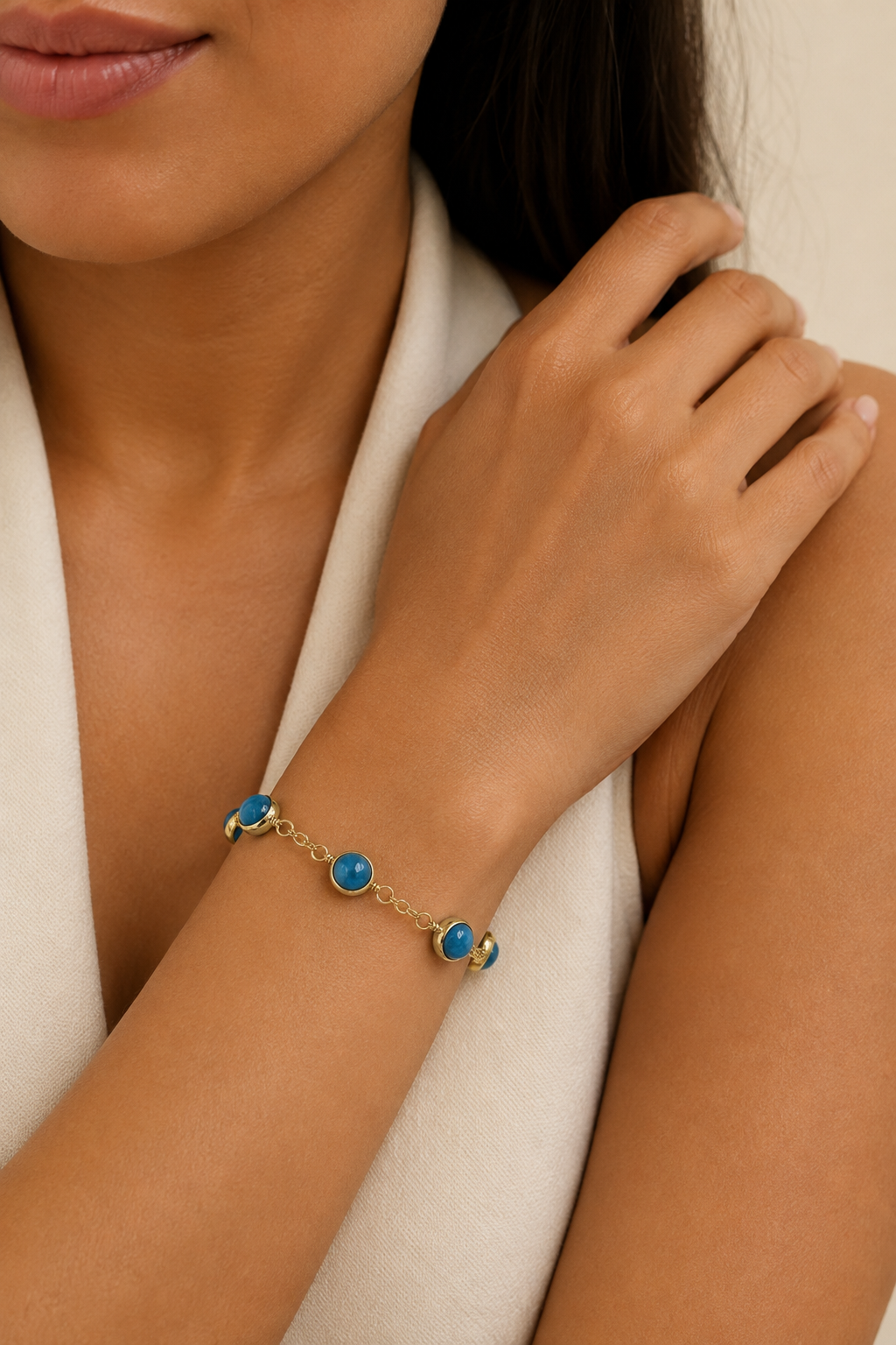 Apatite Orb Bracelet