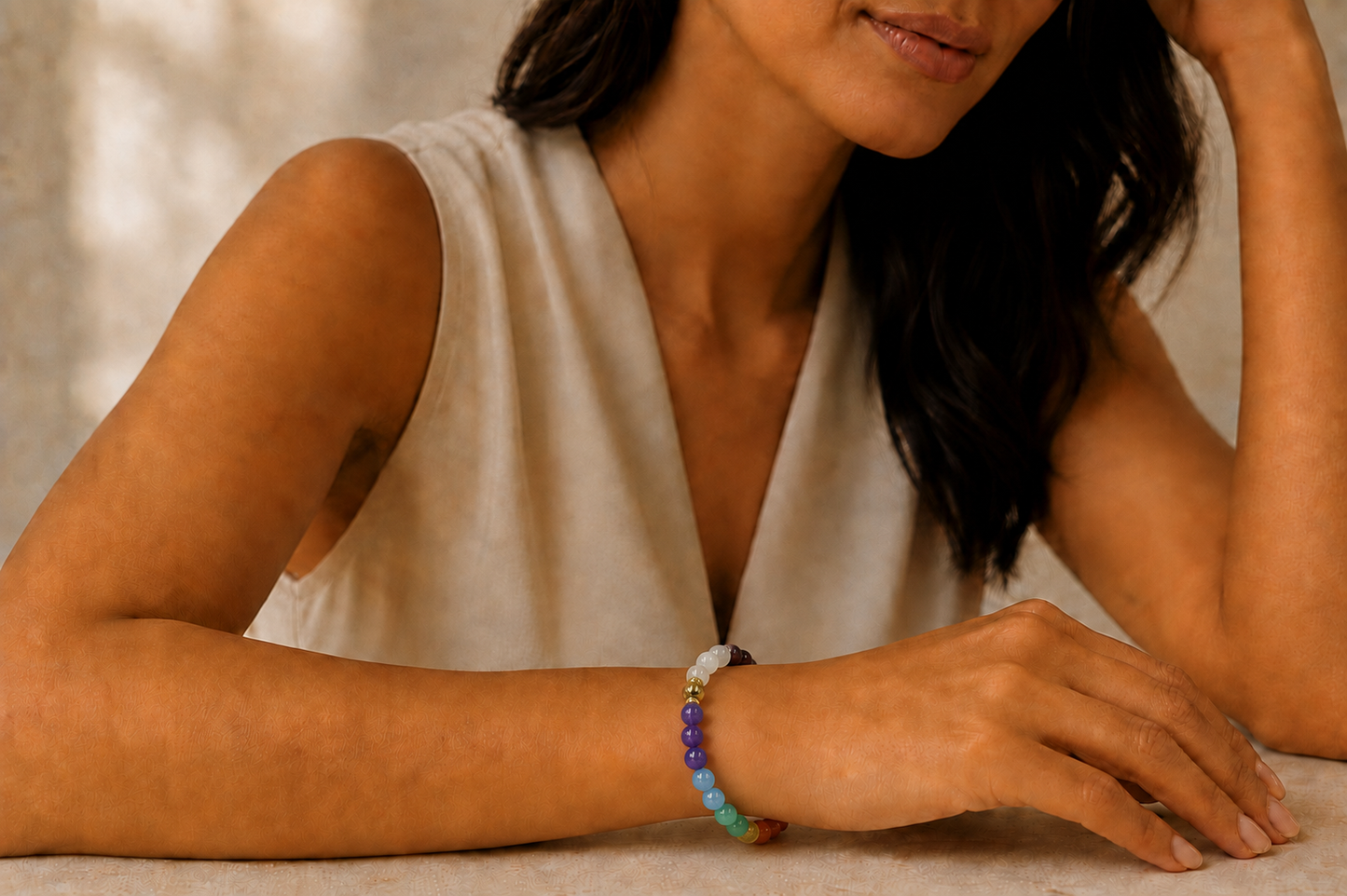 7 Chakra Stretch Bracelet
