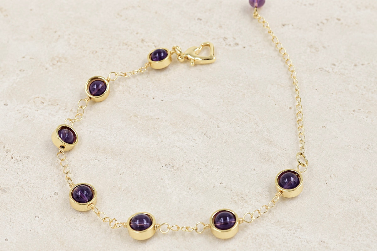 Amethyst Orb Bracelet