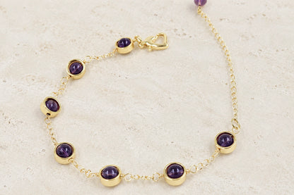 Amethyst Orb Bracelet