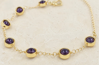 Amethyst Orb Bracelet