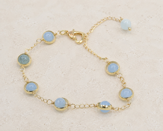 Aquamarine Orb Bracelet