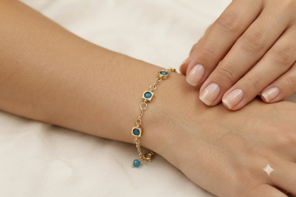 Apatite Petite Drop Bracelet