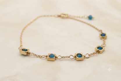 Apatite Petite Drop Bracelet