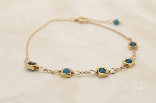 Apatite Petite Drop Bracelet