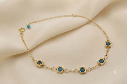 Apatite Petite Drop Bracelet