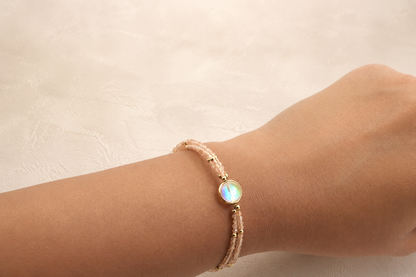 Peach Halo Bracelet