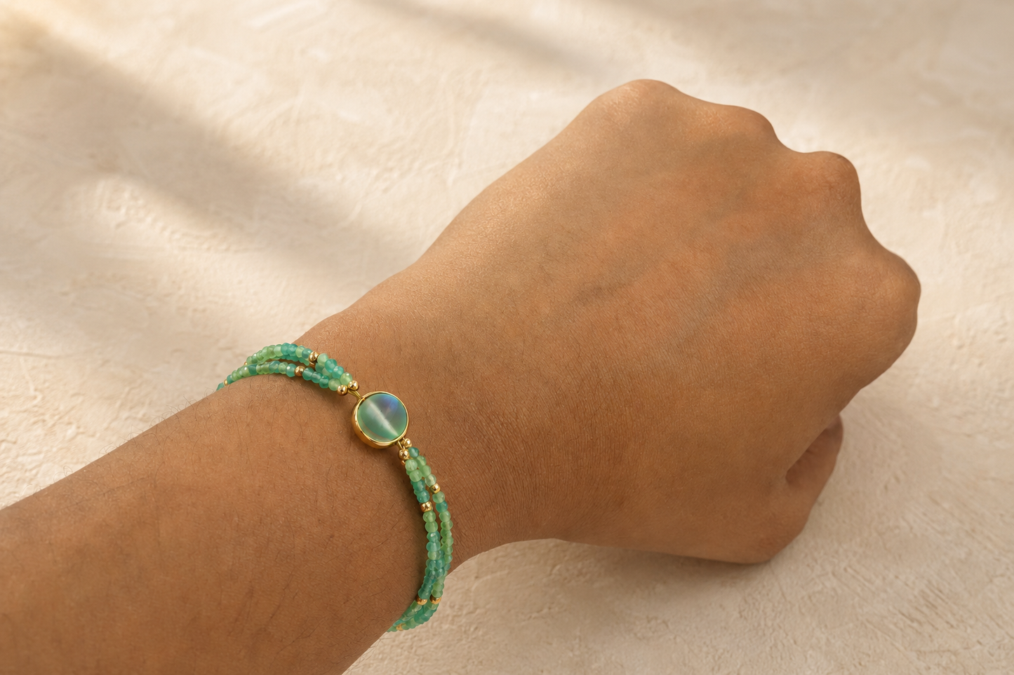 Emerald Halo Bracelet