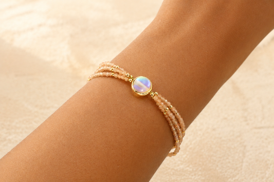 Peach Halo Bracelet