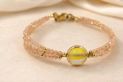 Peach Halo Bracelet