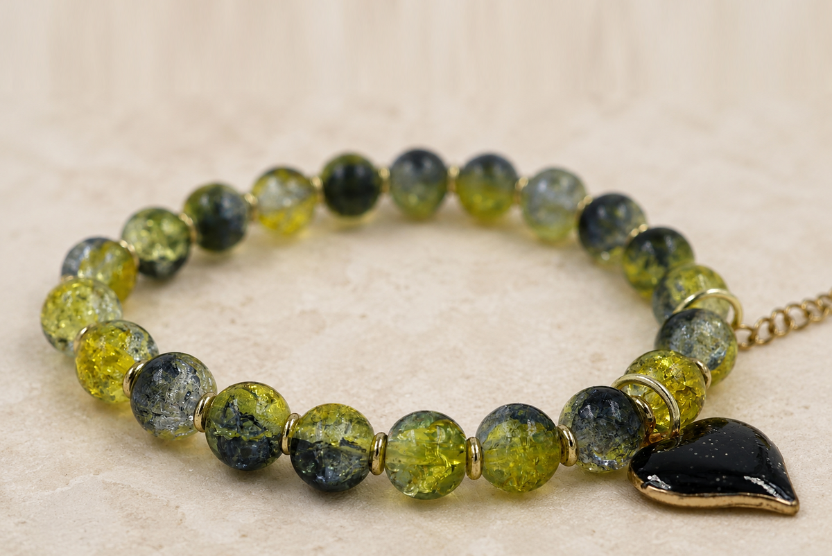 Bumblebee Crackle Bracelet